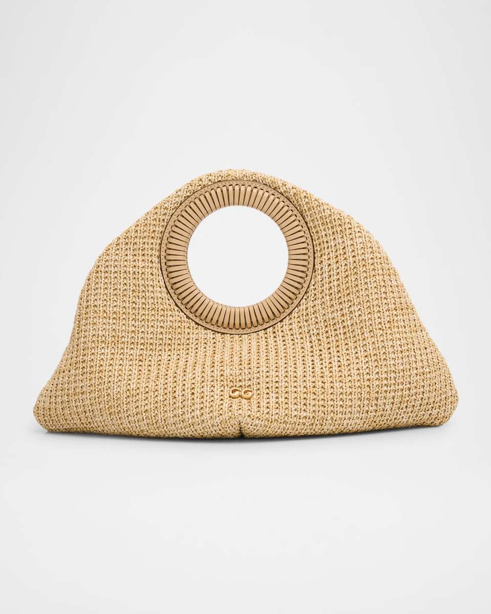 Thais Woven Top-Handle Bag